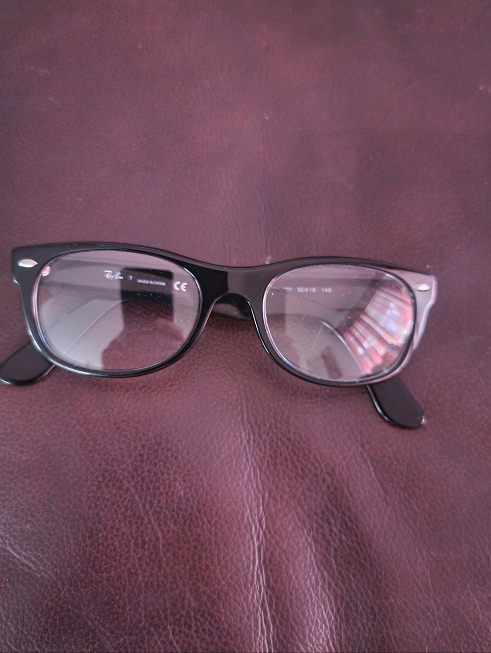 Unisex Ray-Ban Black Wayfarer-Style Glasses